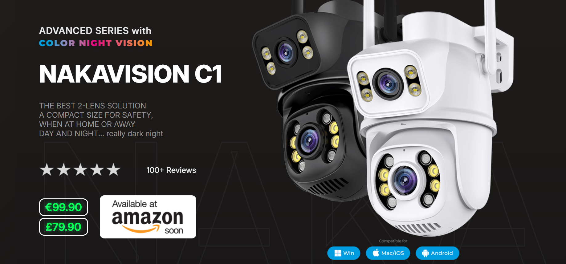 Nakavision weboldal előnézete